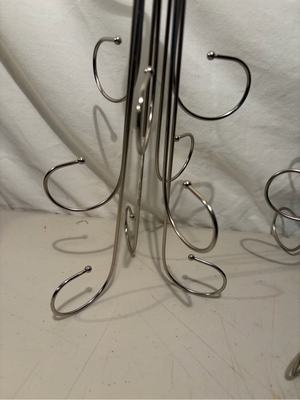 Metal Multi-Hook Hanging belt/Jewelry /clothes Organizer - Silver - Picture 5 of 5